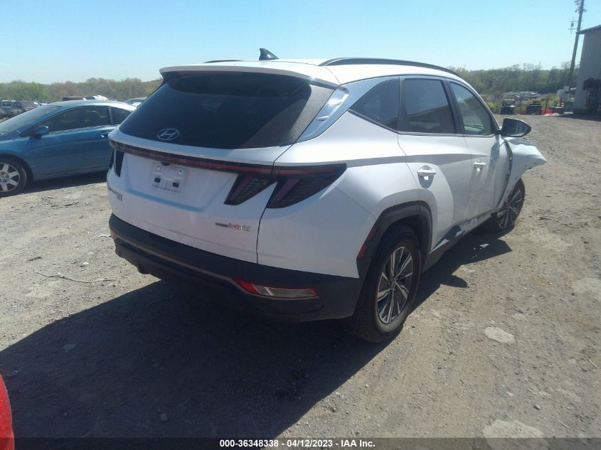 2022 HYUNDAI TUCSON HYBRID BLUE - KM8JBCA16NU020319