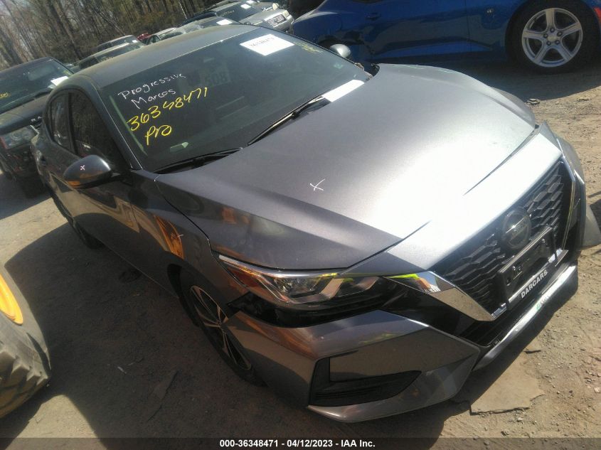 Lot #2550792729 2021 NISSAN SENTRA SV XTRONIC CVT salvage car