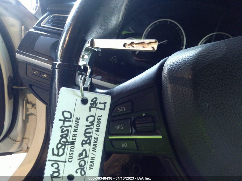 2013 BMW 7 SERIES 750LI XDRIVE - WBAYF8C55DDE59188