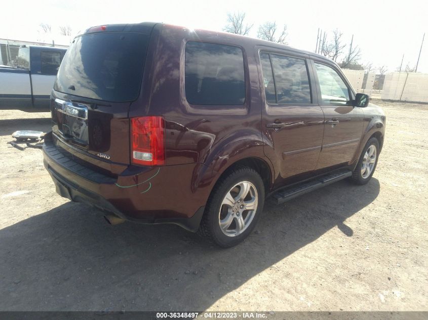 2013 HONDA PILOT EX-L - 5FNYF4H54DB065661