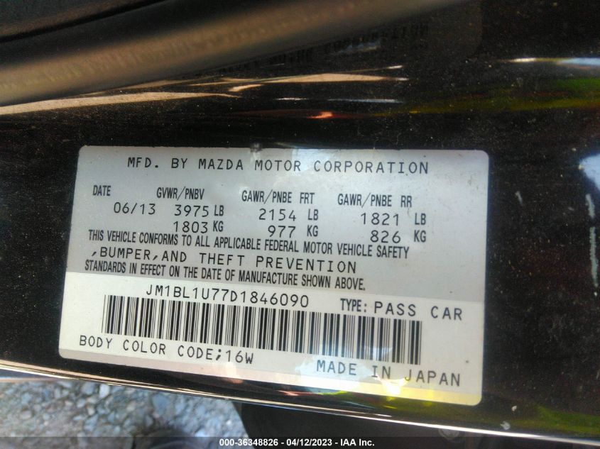 2013 MAZDA MAZDA3 I SPORT - JM1BL1U77D1846090