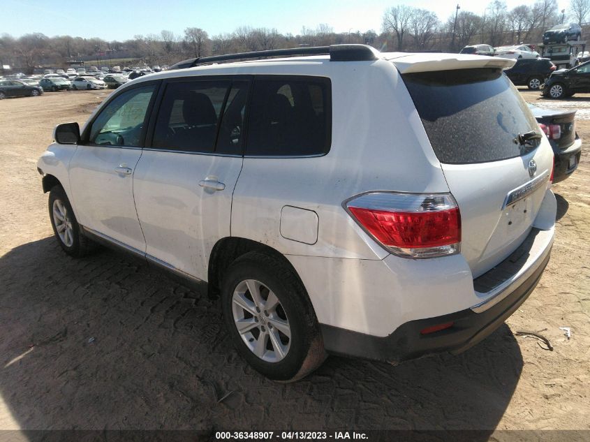 2013 TOYOTA HIGHLANDER - 5TDBK3EH3DS266747