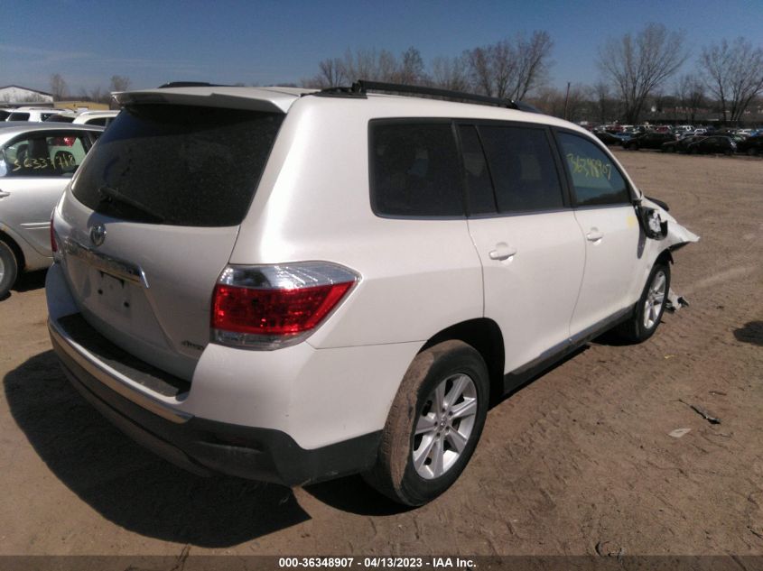 2013 TOYOTA HIGHLANDER - 5TDBK3EH3DS266747