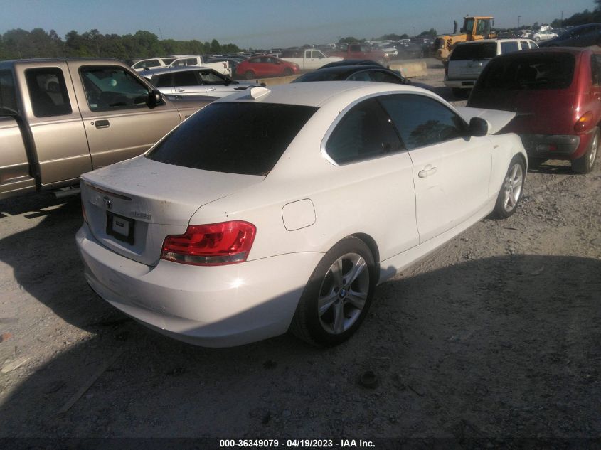 2013 BMW 1 SERIES 128I WBAUP9C58DVS95637