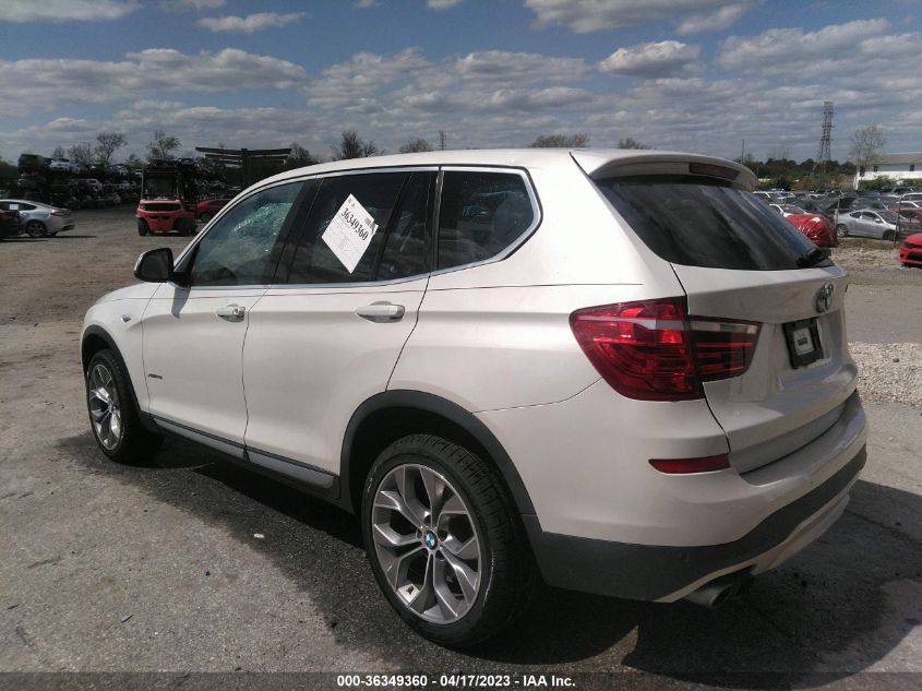 2017 BMW X3 XDRIVE28I - 5UXWX9C34H0T19508