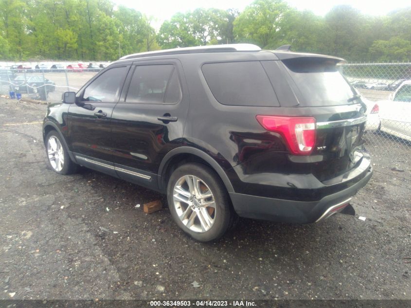 2016 FORD EXPLORER XLT - 1FM5K7D88GGD33987