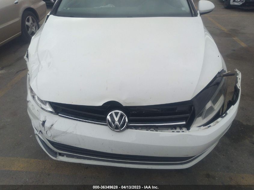 2016 VOLKSWAGEN GOLF TSI S W/SUNROOF - 3VW217AU1GM050622