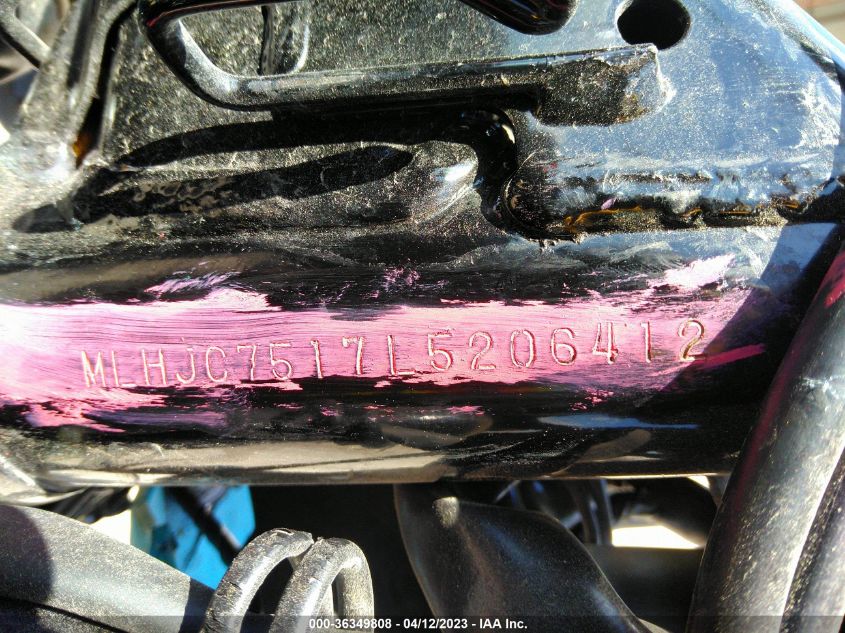 2020 HONDA GROM 125 MLHJC7517L5206412