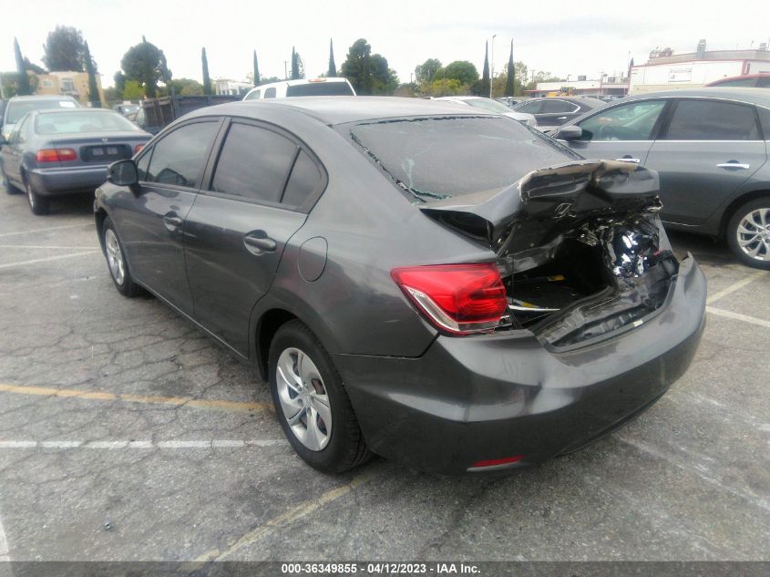 2013 HONDA CIVIC SDN LX - 19XFB2F52DE280908