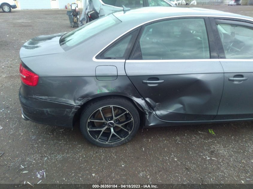 2013 AUDI A4 PREMIUM PLUS - WAUFFAFL9DA184478