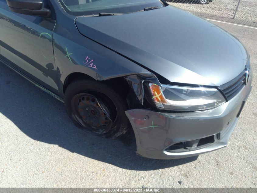 2013 VOLKSWAGEN JETTA SEDAN S - 3VW2K7AJ6DM402169