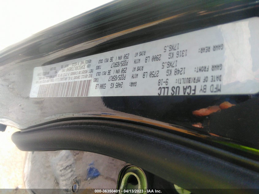VIN 3C4PDCABXJT508940 2018 DODGE JOURNEY SE