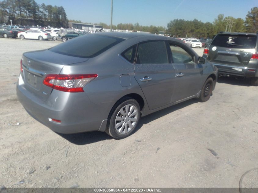 2014 NISSAN SENTRA S - 3N1AB7APXEY283493