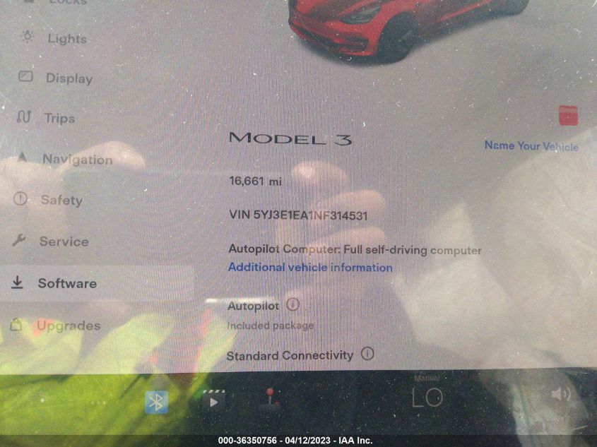 2022 TESLA MODEL 3 - 5YJ3E1EA1NF314531