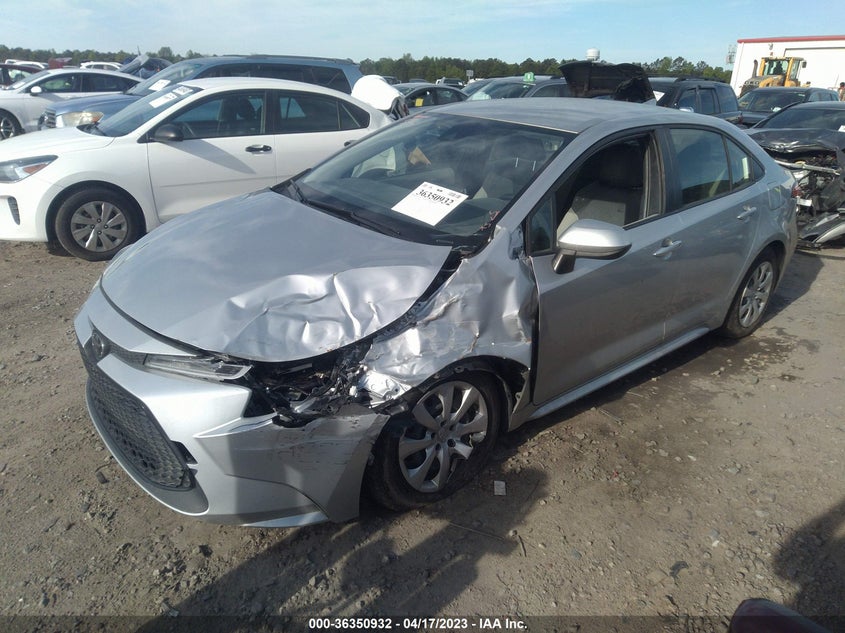 VIN JTDEPMAE5MJ137096 2021 TOYOTA COROLLA LE