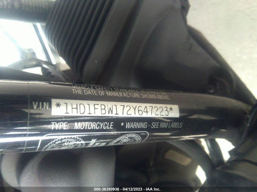 2002 HARLEY-DAVIDSON FLHRI - 1HD1FBW172Y647223