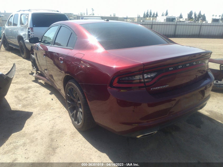 VIN 2C3CDXBG8KH644322 2019 DODGE CHARGER SXT