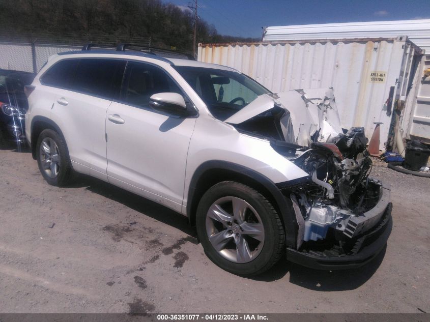 2015 TOYOTA HIGHLANDER LIMITED - 5TDDKRFH6FS215076