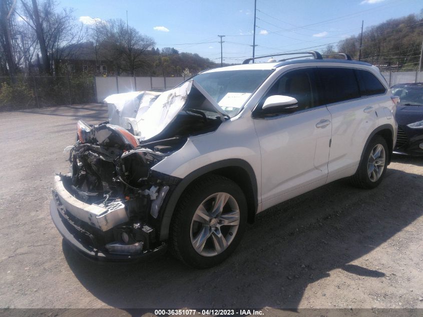 2015 TOYOTA HIGHLANDER LIMITED - 5TDDKRFH6FS215076