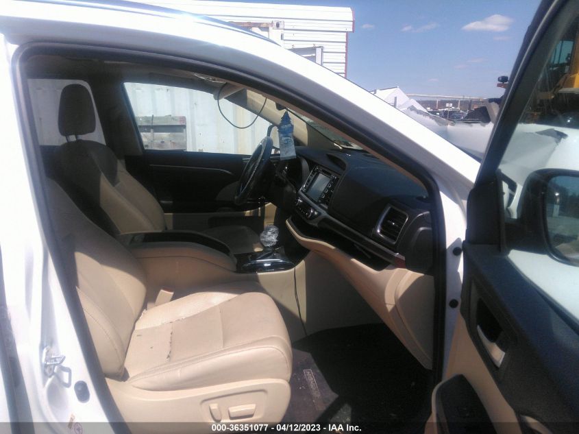 2015 TOYOTA HIGHLANDER LIMITED - 5TDDKRFH6FS215076