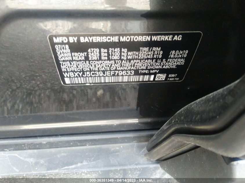 2018 BMW X2 XDRIVE28I - WBXYJ5C39JEF79633