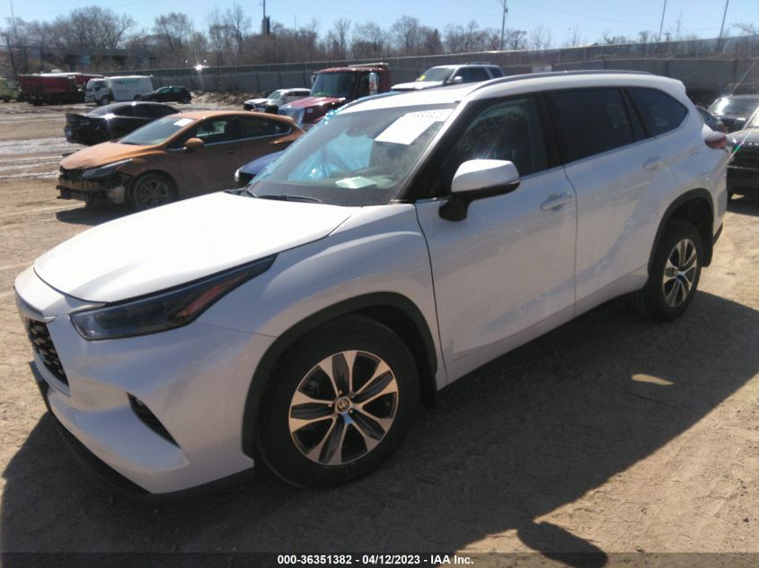 2022 TOYOTA HIGHLANDER HYBRID - 5TDGBRCH7NS558155