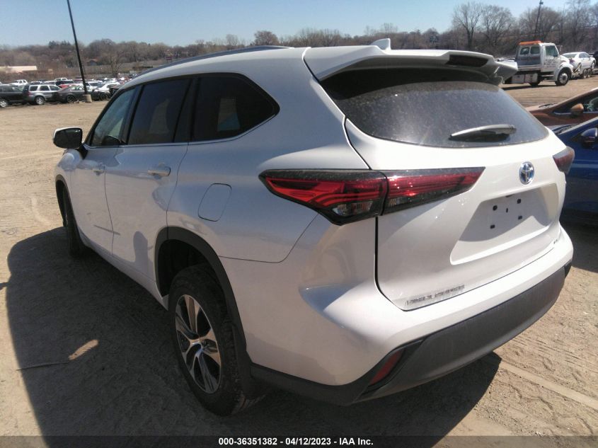 2022 TOYOTA HIGHLANDER HYBRID - 5TDGBRCH7NS558155