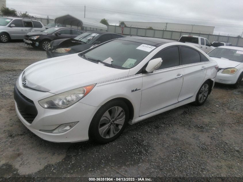 2014 HYUNDAI SONATA HYBRID LIMITED - KMHEC4A49EA105834