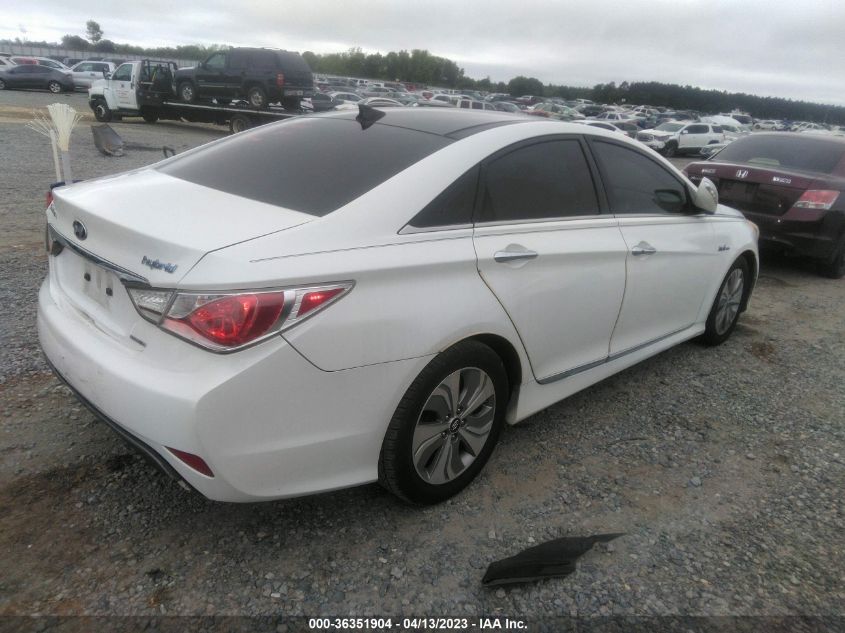 2014 HYUNDAI SONATA HYBRID LIMITED - KMHEC4A49EA105834