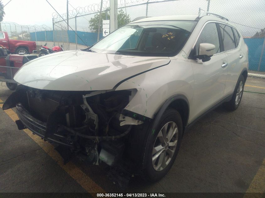 2016 NISSAN ROGUE SV - KNMAT2MT5GP684556