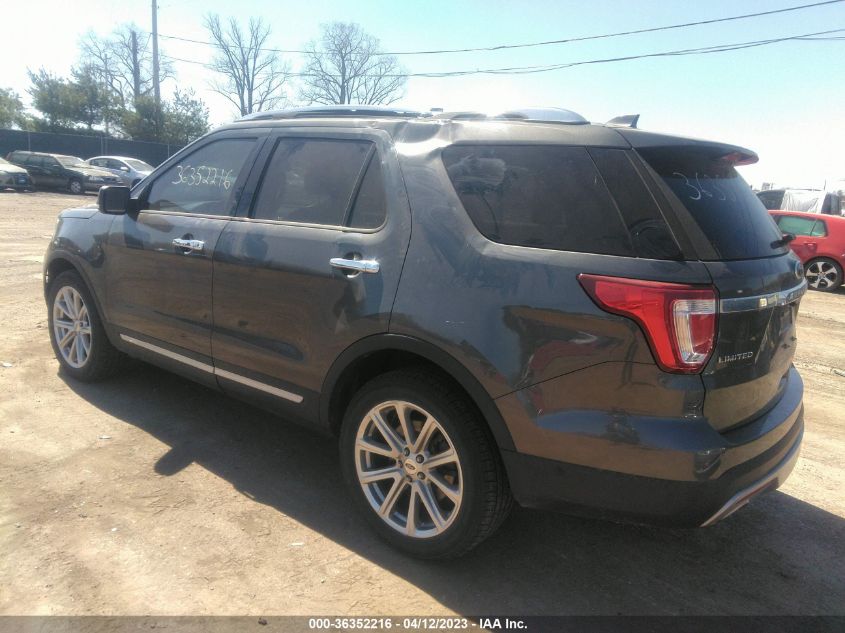 2017 FORD EXPLORER LIMITED - 1FM5K8FHXHGB01041