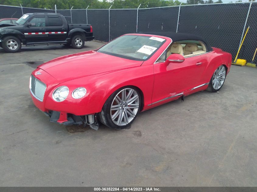 2014 BENTLEY CONTINENTAL GT SPEED SCBGC3ZA2EC041077