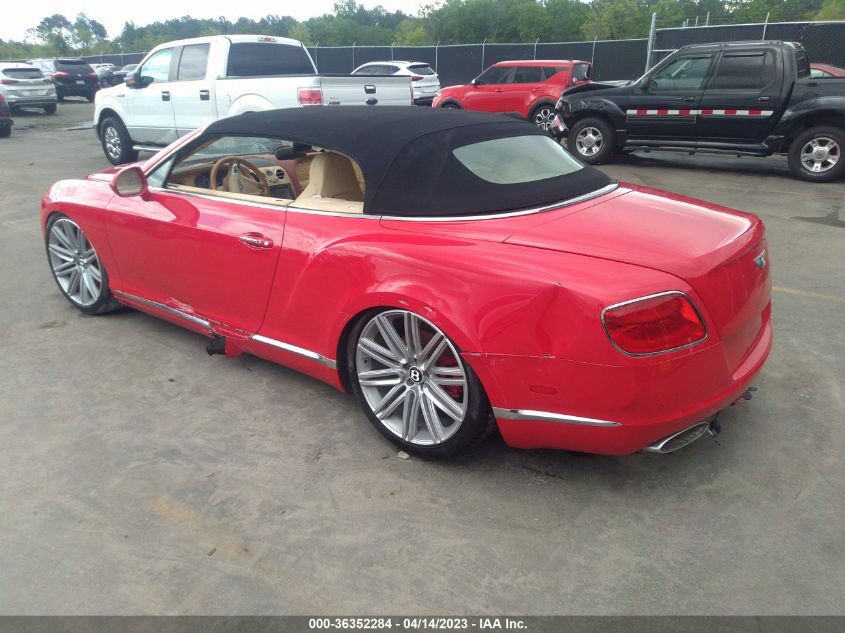 2014 BENTLEY CONTINENTAL GT SPEED SCBGC3ZA2EC041077