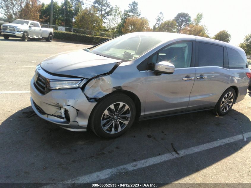 2021 HONDA ODYSSEY EX-L - 5FNRL6H77MB044703