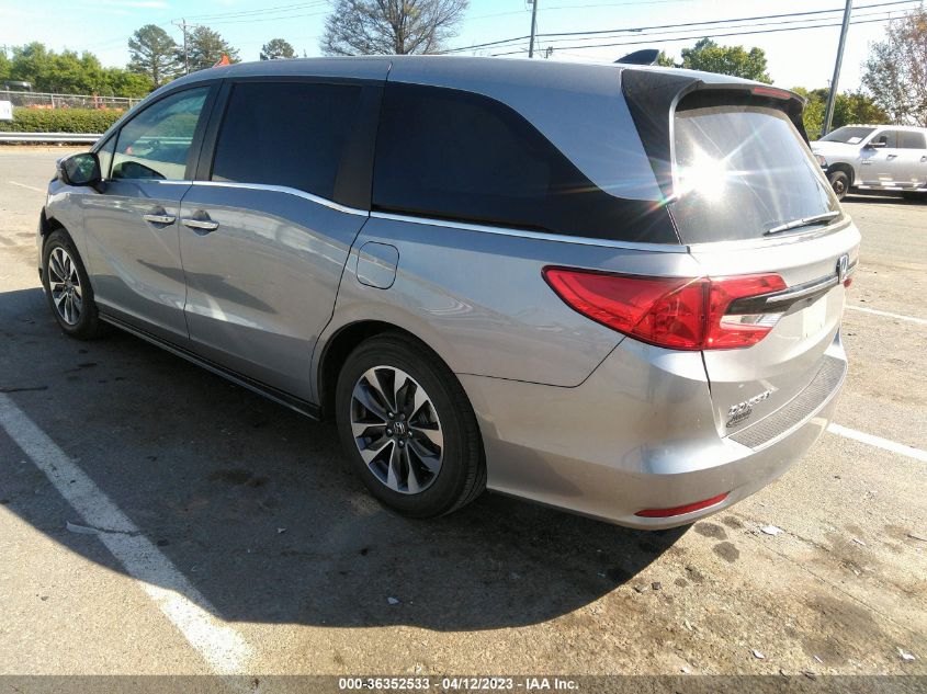 2021 HONDA ODYSSEY EX-L - 5FNRL6H77MB044703