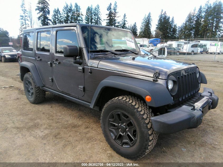 2016 JEEP WRANGLER UNLIMITED WILLYS WHEELER - 1C4BJWDG0GL235622