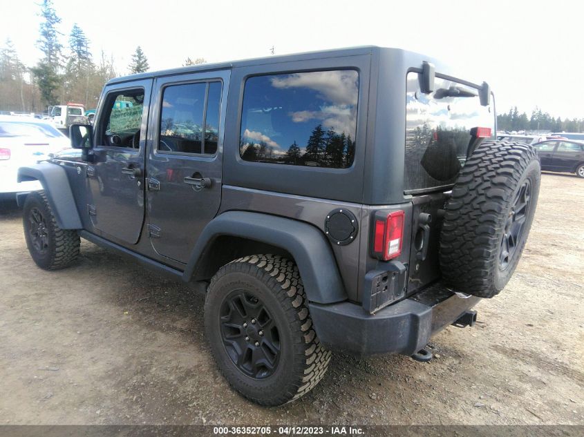 2016 JEEP WRANGLER UNLIMITED WILLYS WHEELER - 1C4BJWDG0GL235622