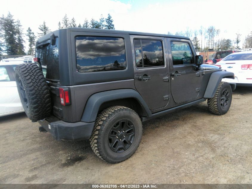 2016 JEEP WRANGLER UNLIMITED WILLYS WHEELER - 1C4BJWDG0GL235622
