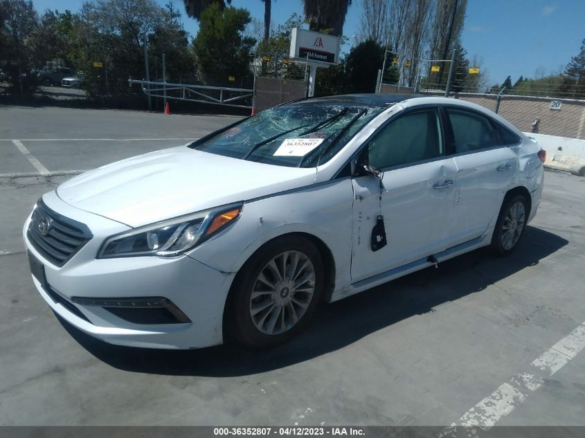 2015 HYUNDAI SONATA 2.4L LIMITED - 5NPE34AF1FH081772