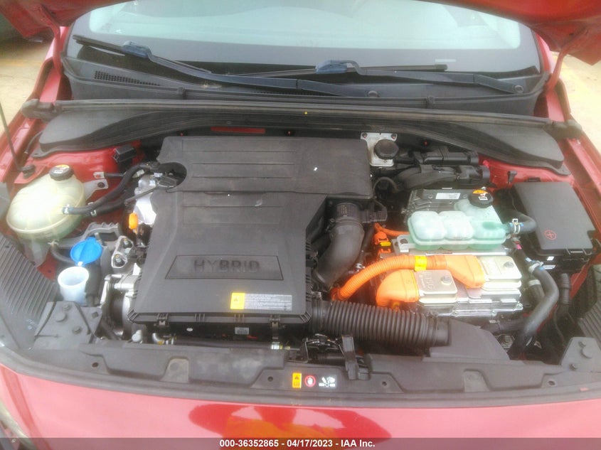 VIN KMHC65LC9KU167527 2019 HYUNDAI IONIQ HYBRID BLUE