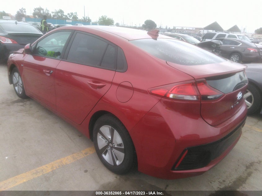 VIN KMHC65LC9KU167527 2019 HYUNDAI IONIQ HYBRID BLUE