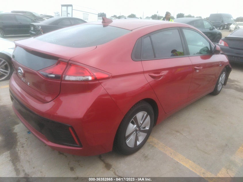 VIN KMHC65LC9KU167527 2019 HYUNDAI IONIQ HYBRID BLUE