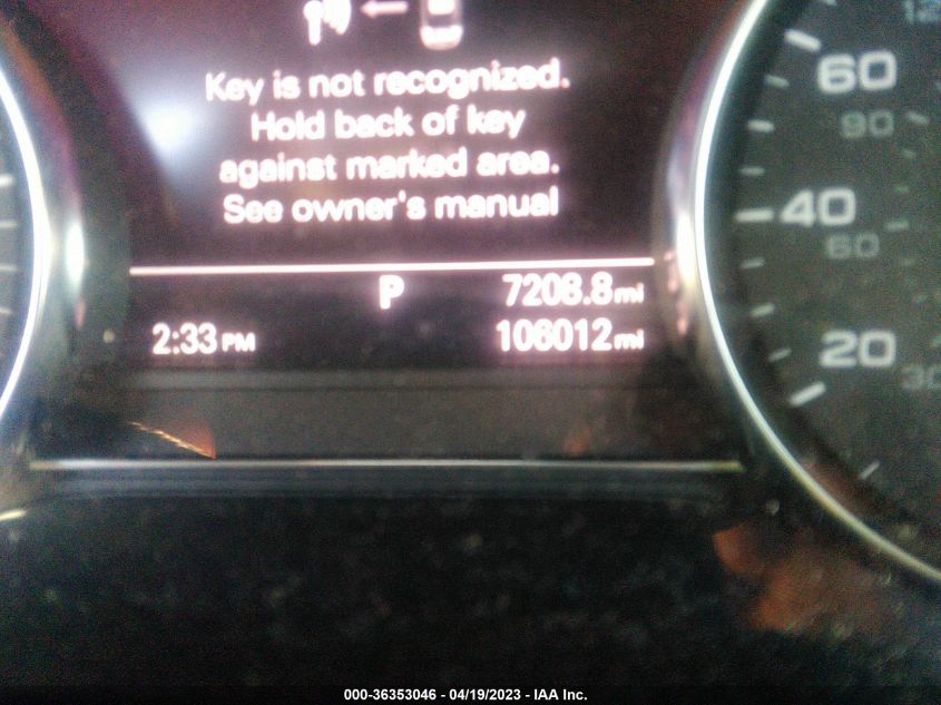 2013 AUDI A8 L 3.0L WAURGAFD1DN028009