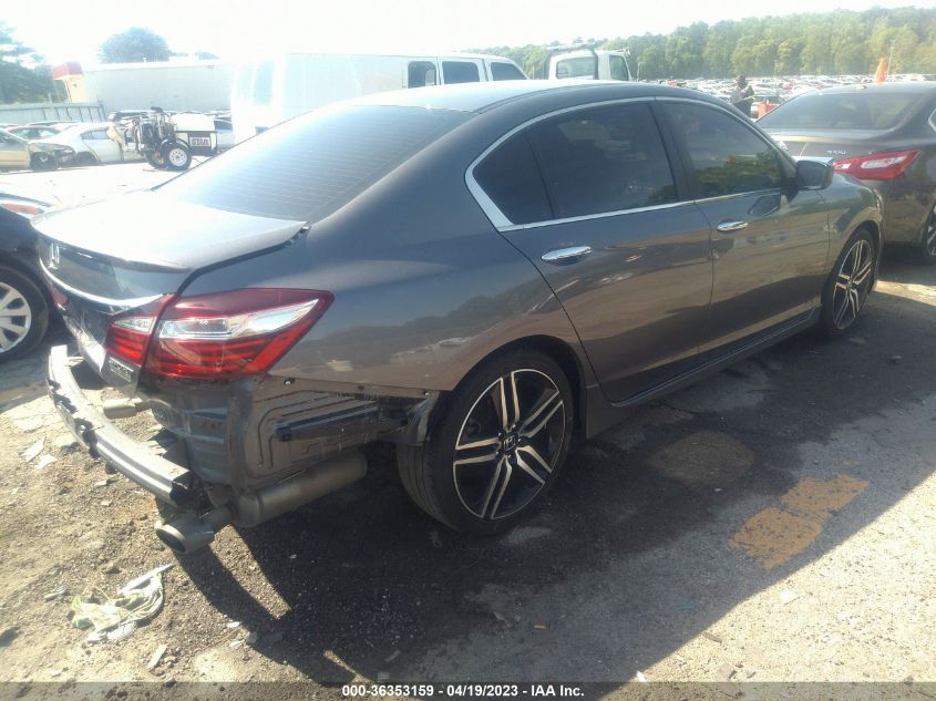 2016 HONDA ACCORD SEDAN SPORT - 1HGCR2F57GA160092