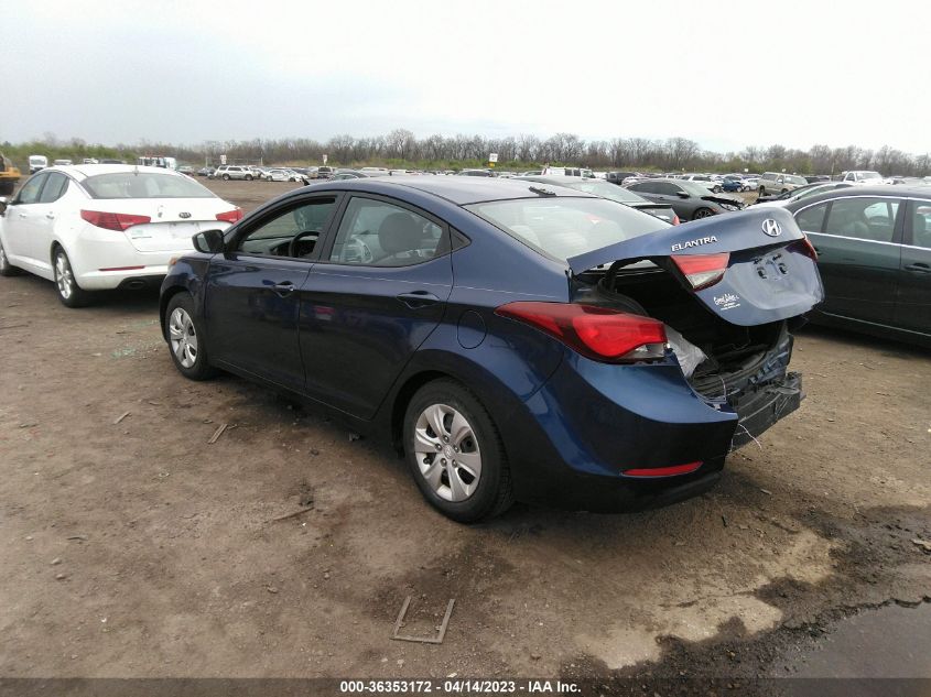 VIN 5NPDH4AE1GH715880 2016 HYUNDAI ELANTRA no.3