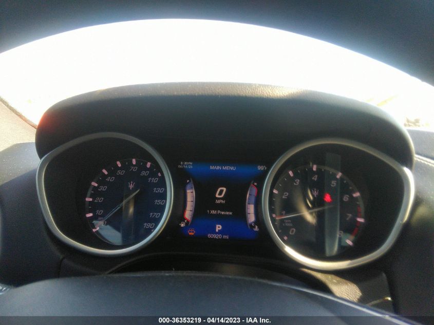 2017 MASERATI GHIBLI S Q4 ZAM57RTA5H1231763