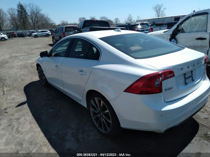 2015 VOLVO S60 T6 DRIVE-E PLATINUM - YV149MFM5F1334157