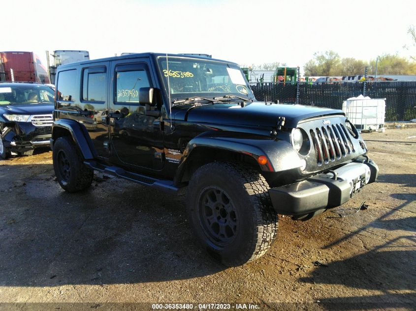 2014 JEEP WRANGLER UNLIMITED SAHARA - 1C4BJWEG0EL111068