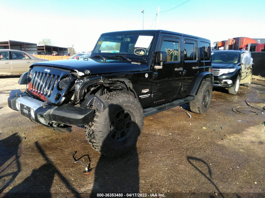 2014 JEEP WRANGLER UNLIMITED SAHARA - 1C4BJWEG0EL111068