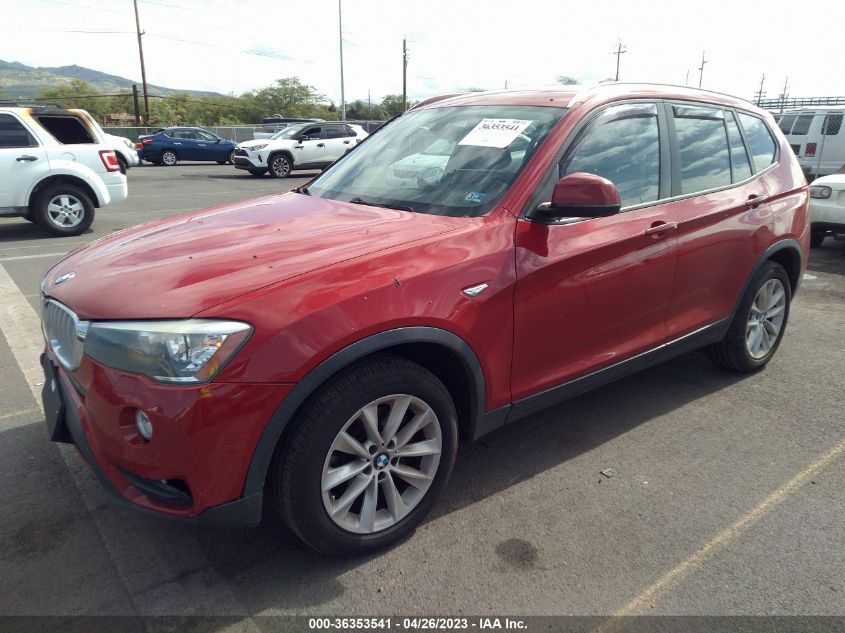 2016 BMW X3 XDRIVE28I - 5UXWX9C58G0D75700